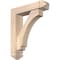 Ekena Millwork Imperial Arts and Crafts Smooth Bracket w/ Offset Brace, Douglas Fir, 5 1/2"W x 22"D x 26"H BKT0604X22X26IMP03SDF - alternate 1